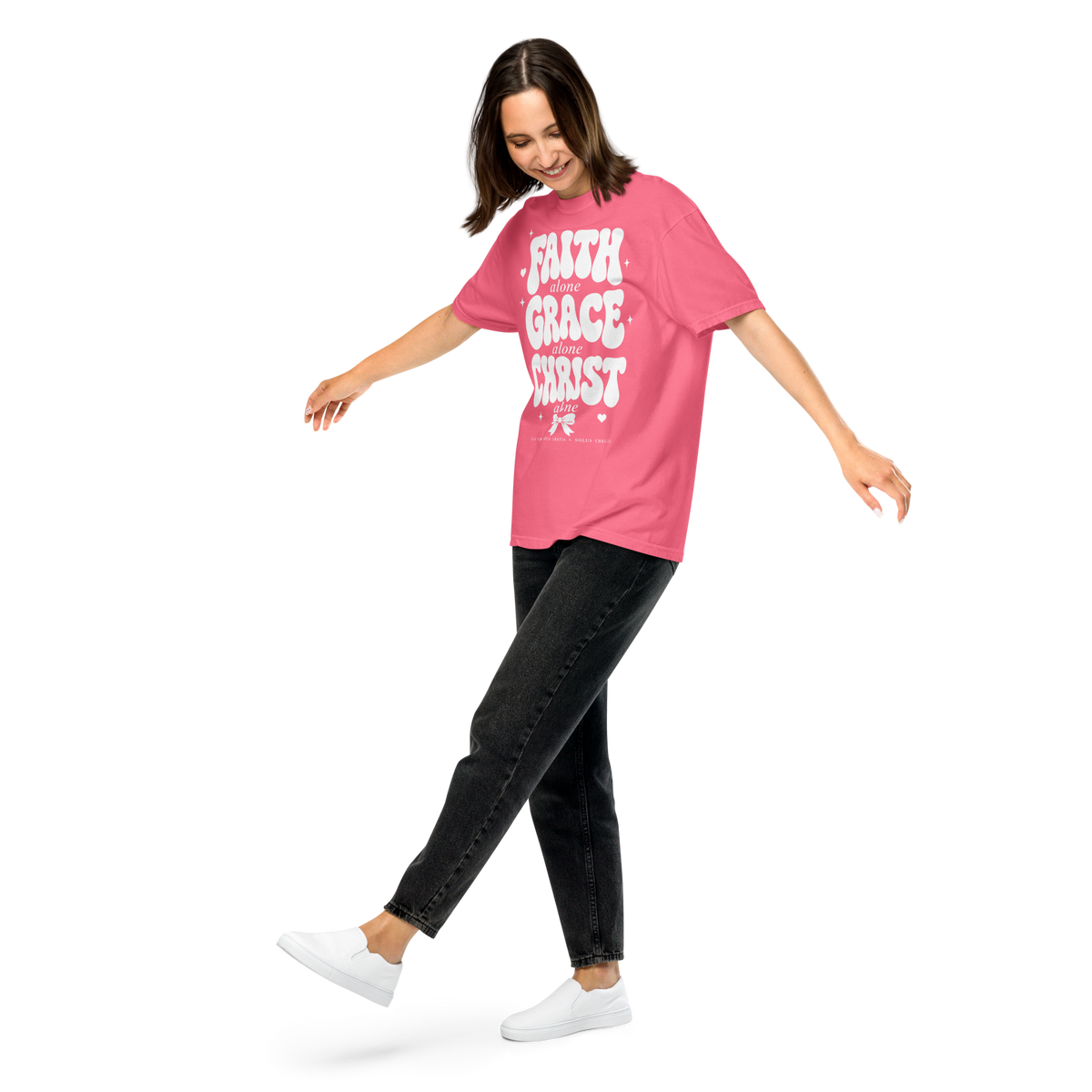 Faith Grace Christ Alone Comfort Colors 1717 Shirt, Christian Shirt, Sola Fide Sola Gratia Solus Christus Tee, Faith Gift