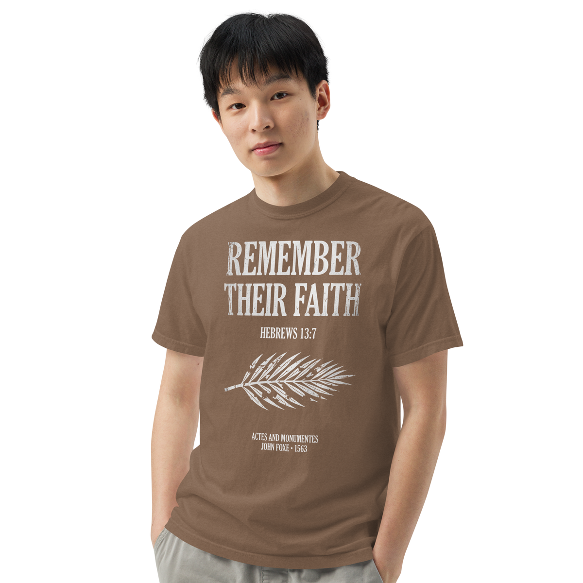 Remember Their Faith Christian T-Shirt, Hebrews 13:7, John Foxe History Tee