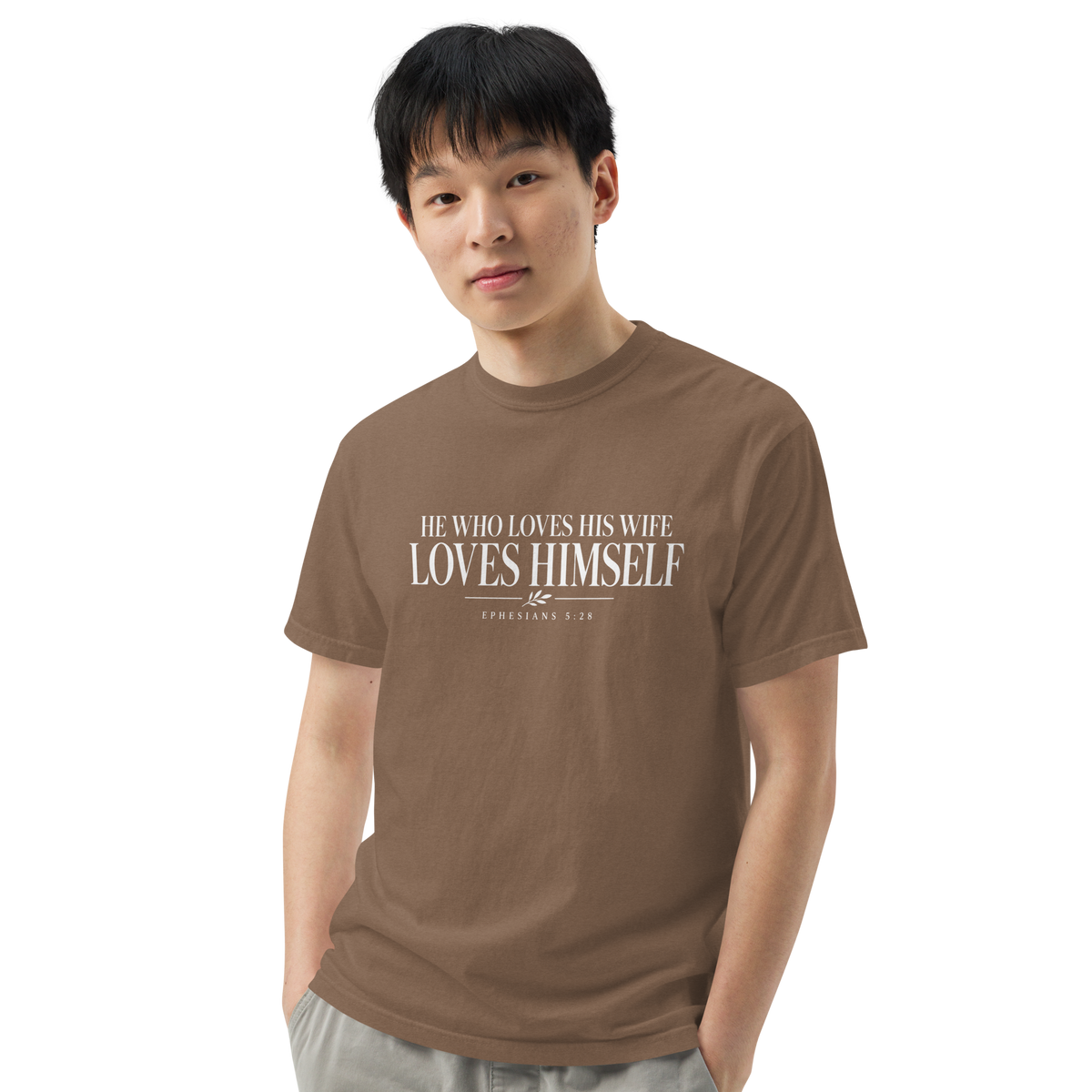 Unisex garment-dyed heavyweight t-shirt