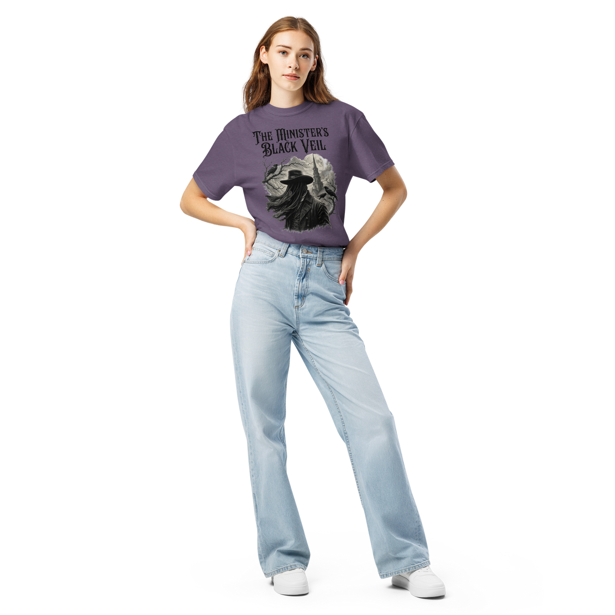 Minister's Black Veil Gothic Literature Tee, Nathaniel Hawthorne Bookish Shirt