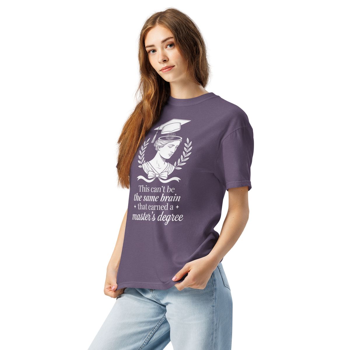 Funny Grad School Shirt, Master’s Degree Brain Humor Tee, Academic Gift