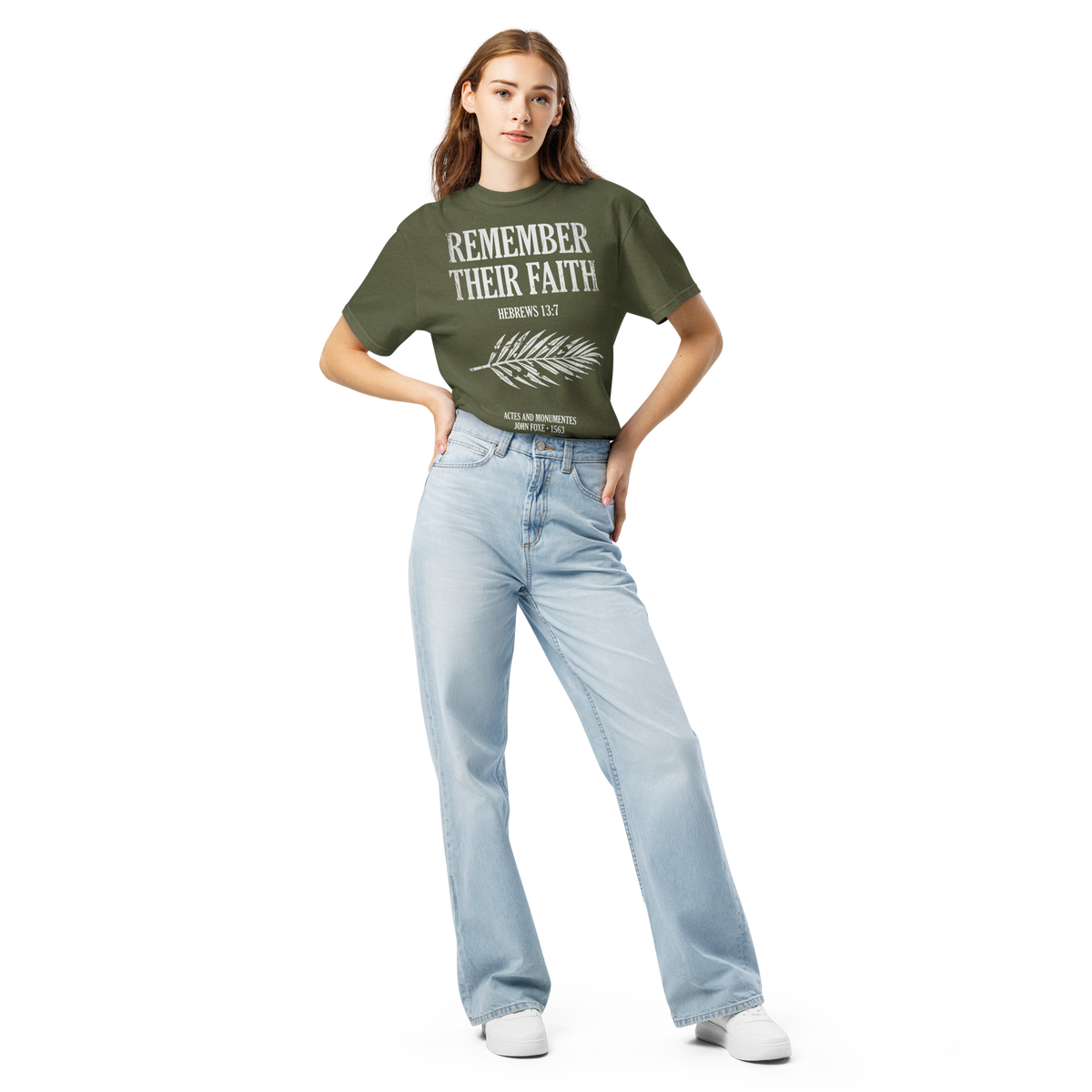 Remember Their Faith Christian T-Shirt, Hebrews 13:7, John Foxe History Tee