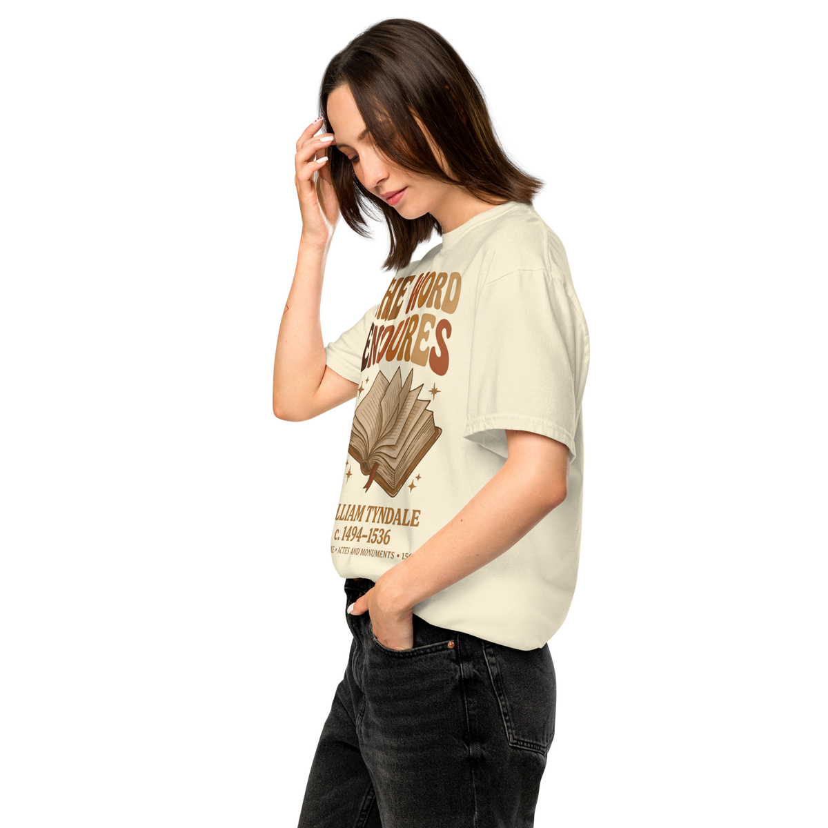 Comfort Colors William Tyndale Christian History Shirt, The Word Endures Tee