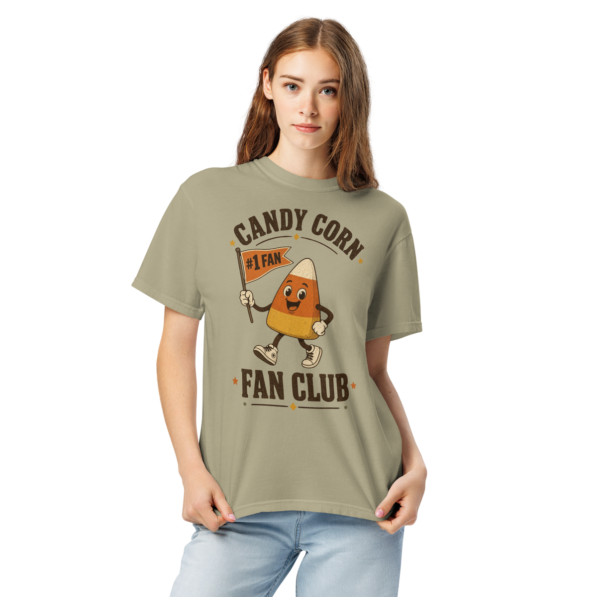 Candy Corn Fan Club Comfort Colors 1717 Shirt, Cute Halloween Candy Tee, Funny Candy Corn Fall Shirt, Spooky Season Gift