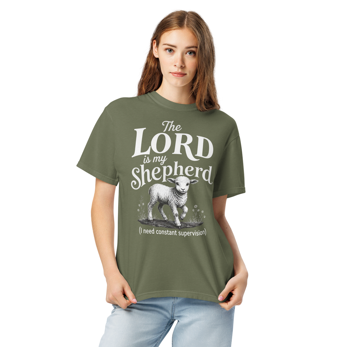 Comfort Colors Psalm 23 Shirt, Christian Lamb Tee, Faith Apparel, Funny Shepherd Graphic