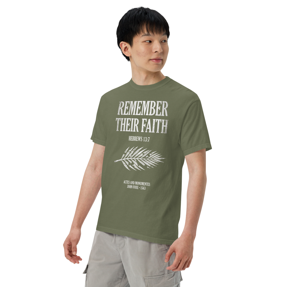 Remember Their Faith Christian T-Shirt, Hebrews 13:7, John Foxe History Tee