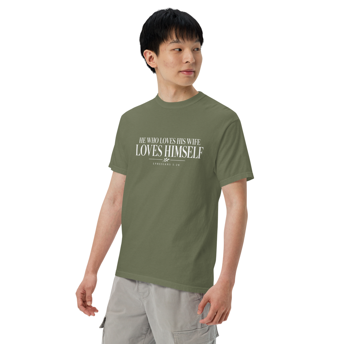 Unisex garment-dyed heavyweight t-shirt