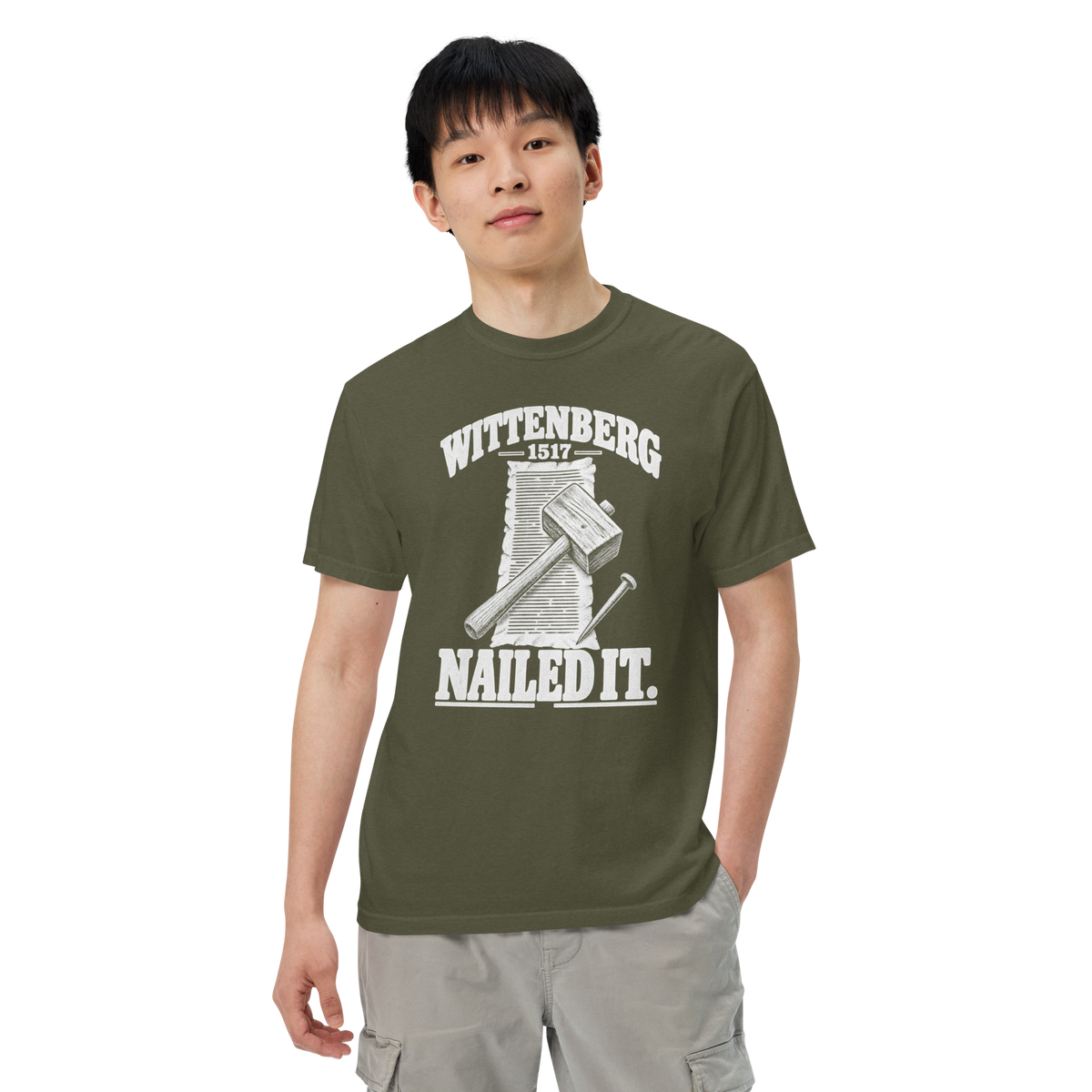 Wittenberg 1517 Nailed It Comfort Colors® Christian Shirt