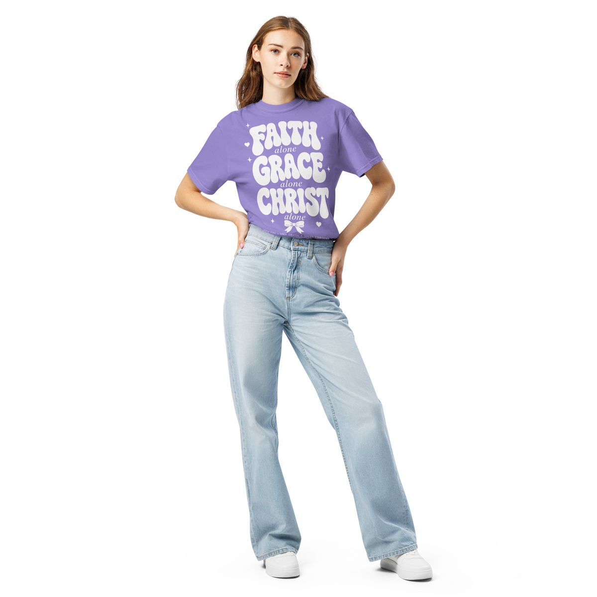 Faith Grace Christ Alone Comfort Colors 1717 Shirt, Christian Shirt, Sola Fide Sola Gratia Solus Christus Tee, Faith Gift
