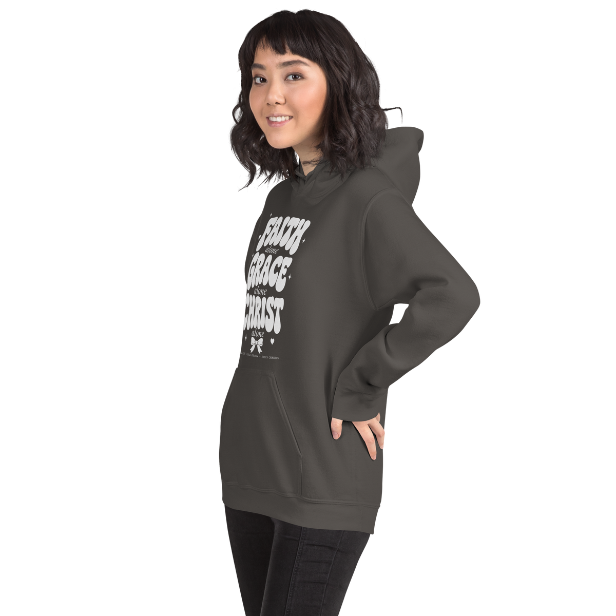 Faith Grace Christ Alone Gildan 18500 Hoodie, Christian Hoodie, Sola Fide Sola Gratia Solus Christus Sweatshirt, Faith Gift