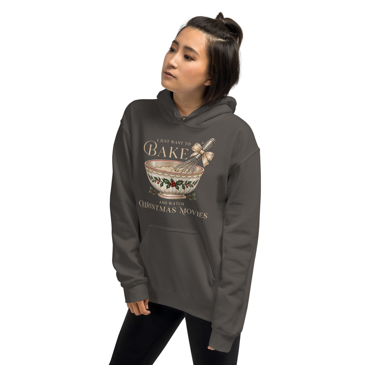 I Just Want to Bake and Watch Christmas Movies Gildan® 18500 Hoodie