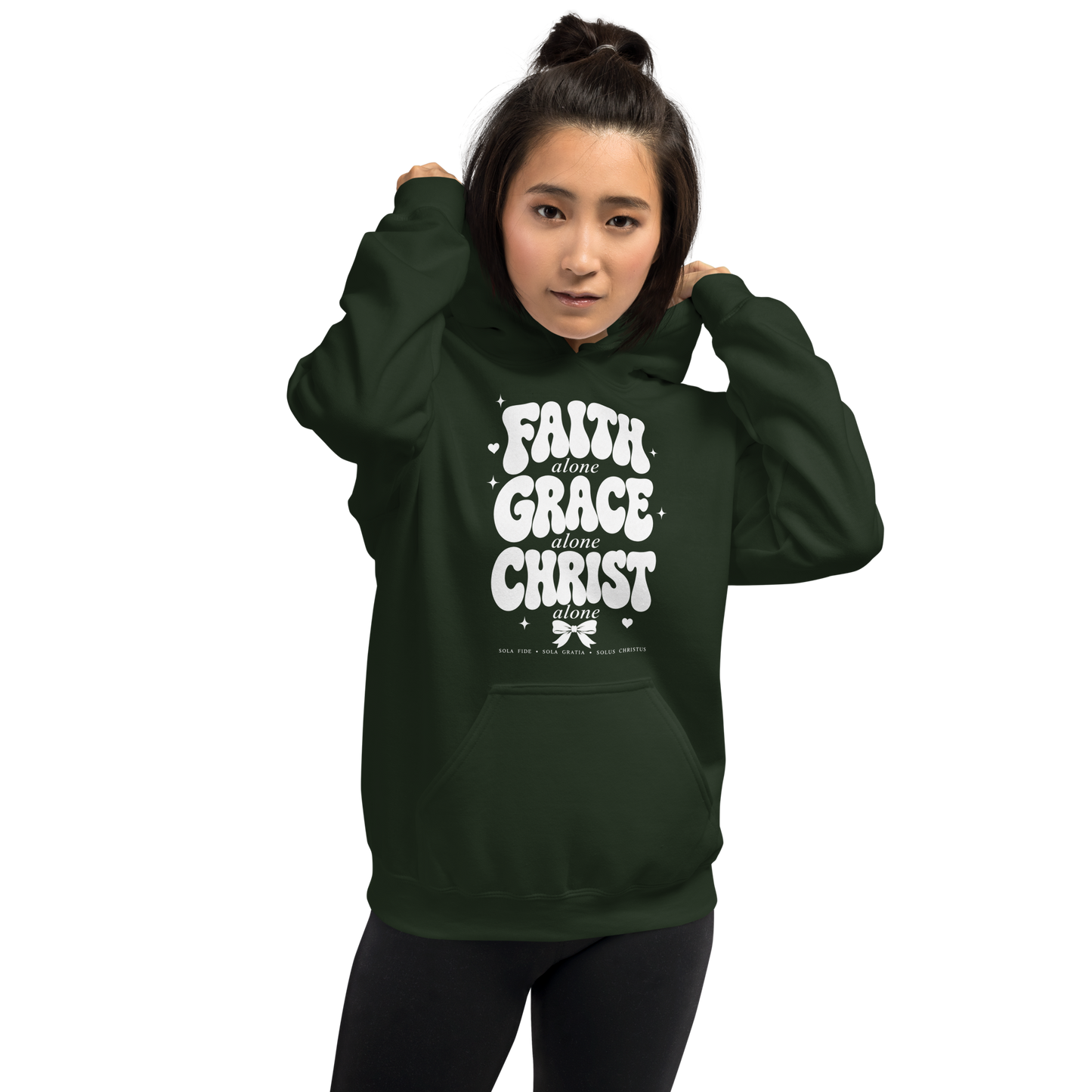 Faith Grace Christ Alone Gildan 18500 Hoodie, Christian Hoodie, Sola Fide Sola Gratia Solus Christus Sweatshirt, Faith Gift