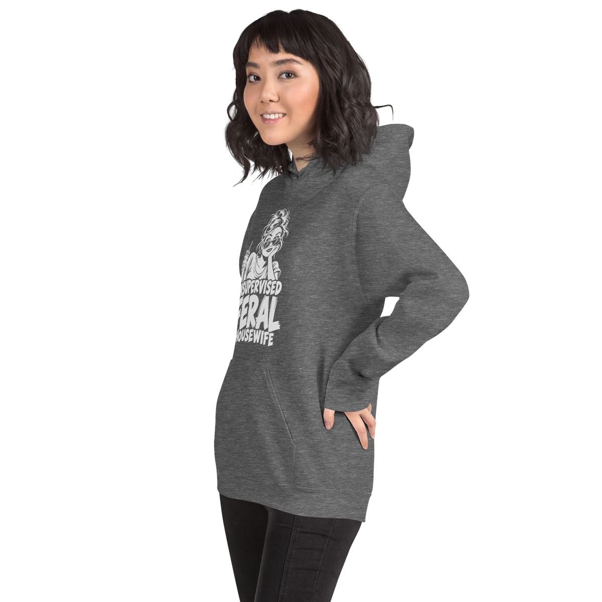 Unsupervised Feral Housewife Gildan® 18500 Hoodie