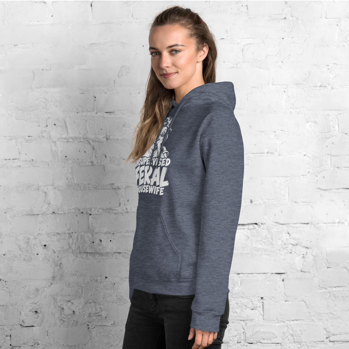 Unsupervised Feral Housewife Gildan® 18500 Hoodie