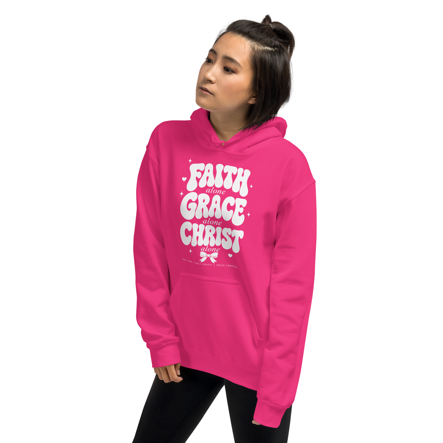 Faith Grace Christ Alone Gildan 18500 Hoodie, Christian Hoodie, Sola Fide Sola Gratia Solus Christus Sweatshirt, Faith Gift