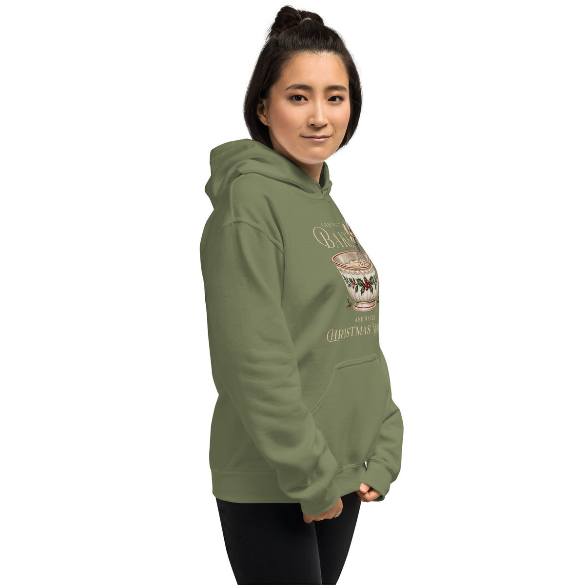I Just Want to Bake and Watch Christmas Movies Gildan® 18500 Hoodie