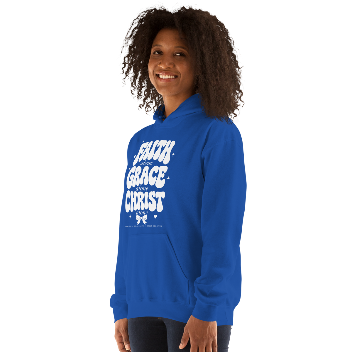 Faith Grace Christ Alone Gildan 18500 Hoodie, Christian Hoodie, Sola Fide Sola Gratia Solus Christus Sweatshirt, Faith Gift