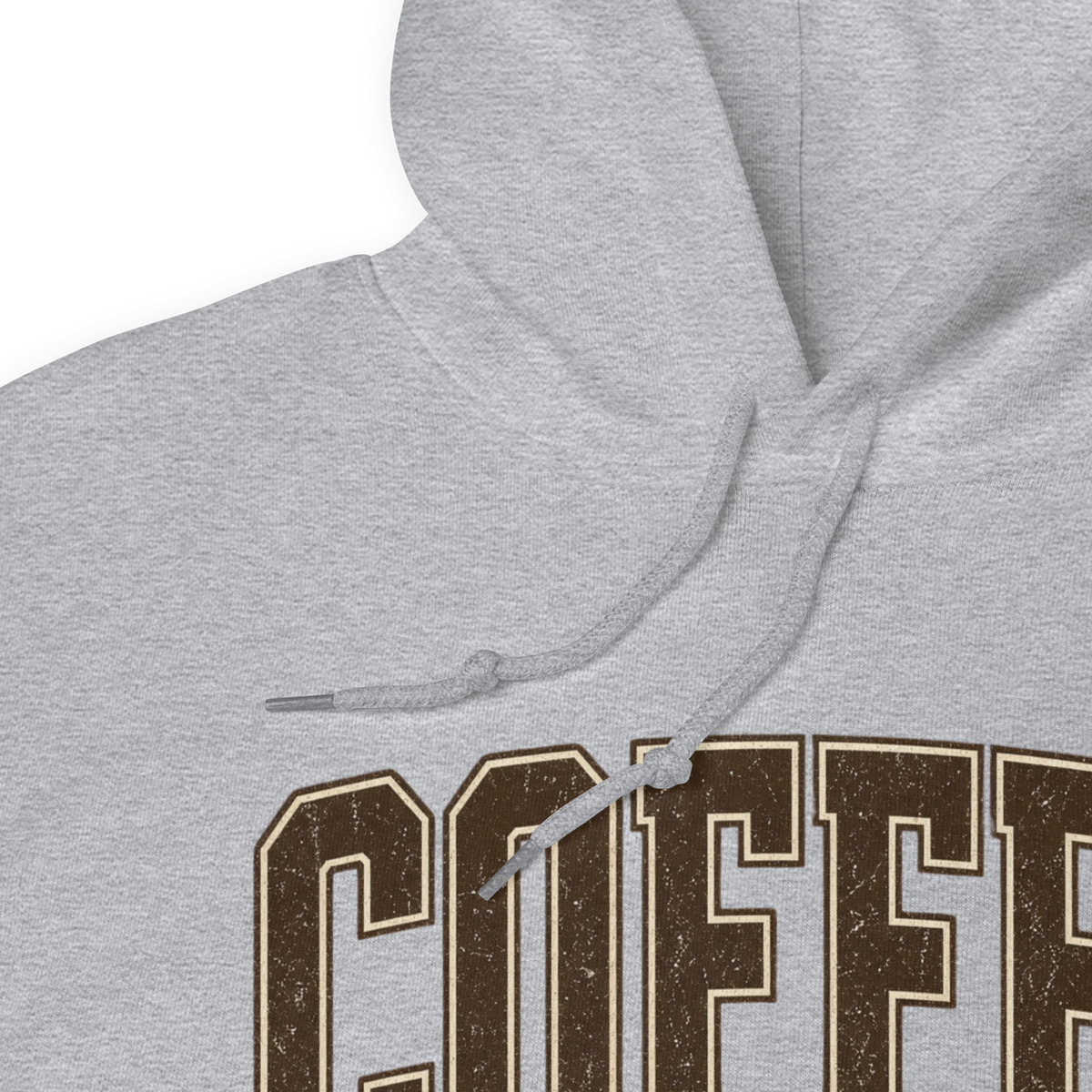 Coffee Season Collegiate Hoodie, Cozy Fall Sweatshirt, Coffee Lover Gift